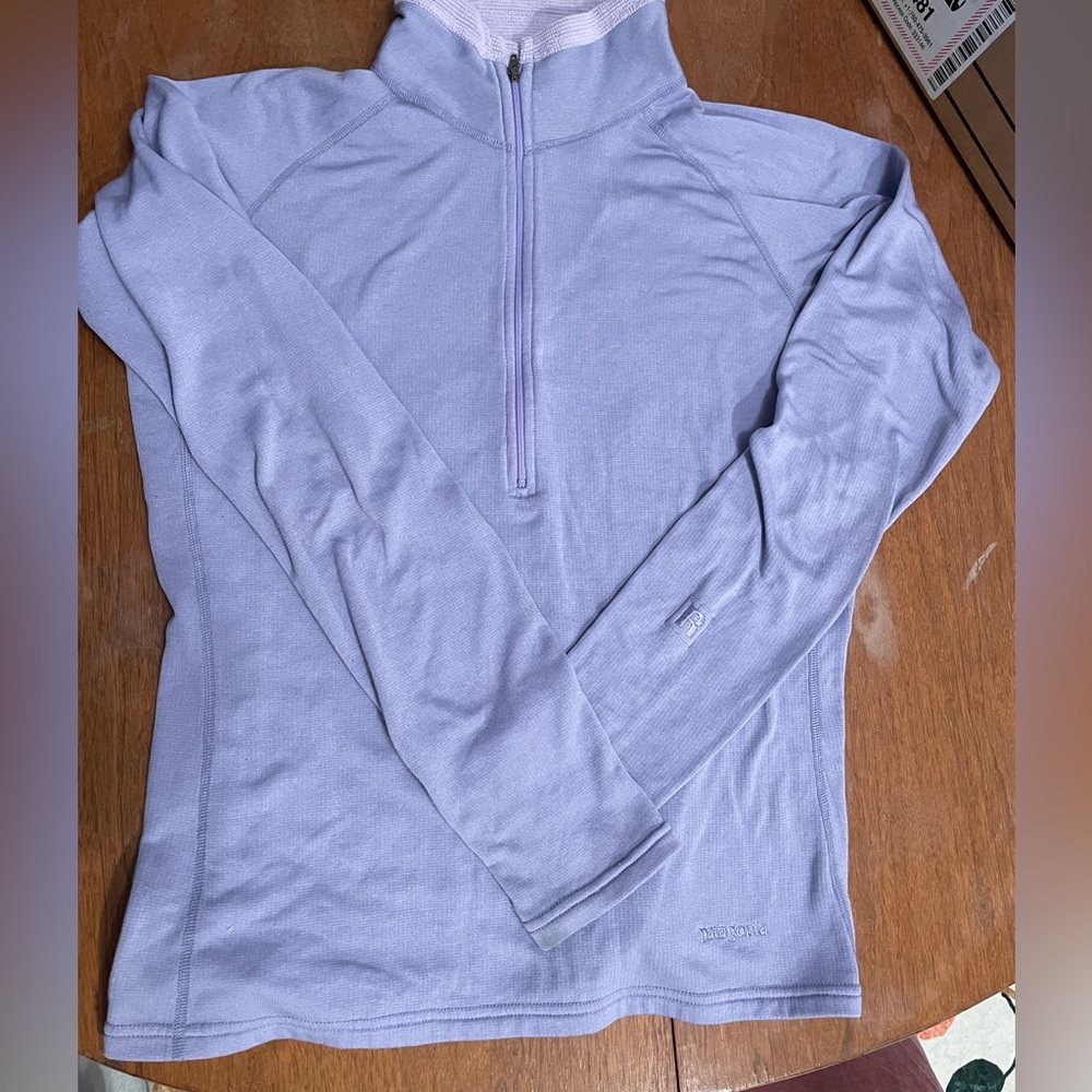 Patagonia Polar Tec Women’s Pullover Size M Quarter zip Purple